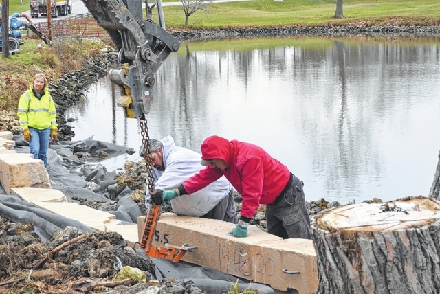 Retaining wall, handicap-accessible park project under way in Wilmington